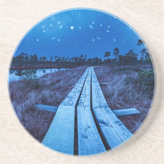 湿地の夜 コースター (正面)