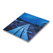 湿地の夜 タイル (側面)