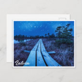 湿地の夜 ポストカード (正面/裏面)