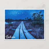 湿地の夜 ポストカード (正面)