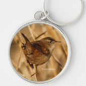 湿地の美しい湿地ウォレン松の鳥 キーホルダー (正面)