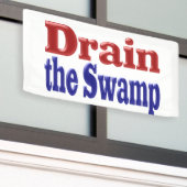 湿地の赤い青い文字を抜く 横断幕 (ビルの外側)