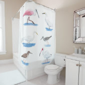 湿地の遊牧民 シャワーカーテン (インサイチュ)