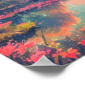 湿地の魅惑ピンクの交響曲 ポスター (角)