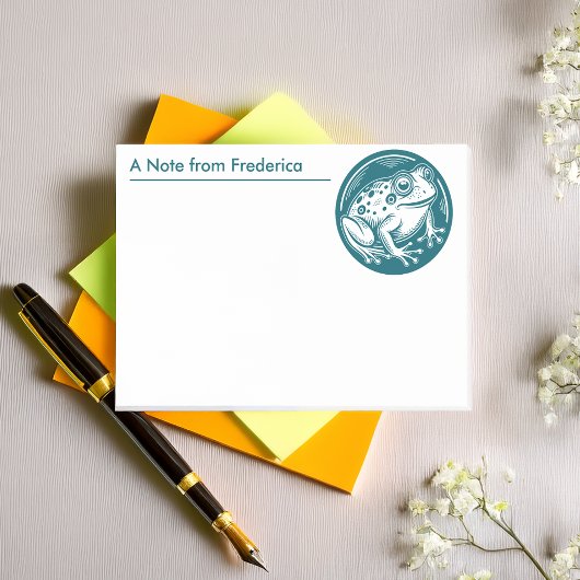 湿地や自然好きにかわいいカエル ポストイット