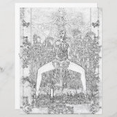 湿地ウィッチダークマジックカラーリングページ紙 (正面/裏面)