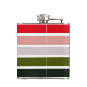 湿地グリーンパーソナライズされたブライドメイドスキットル フラスク (裏面)