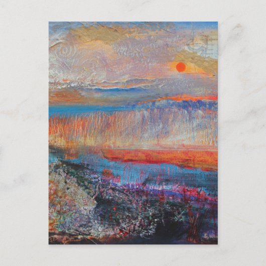 湿地サンセット2013 ポストカード (正面)