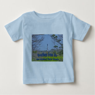 湿地シリーズのハッタラス岬ライトハウス ベビーTシャツ