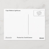 湿地シリーズのハッタラス岬ライトハウス ポストカード (裏面)