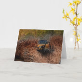 湿地ジープ カード (黄色い花)