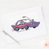 湿地タートルファーストレーン 長方形シール (封筒)