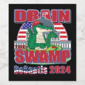 湿地デサンティスを抜く ワインラベル (シングルラベル)