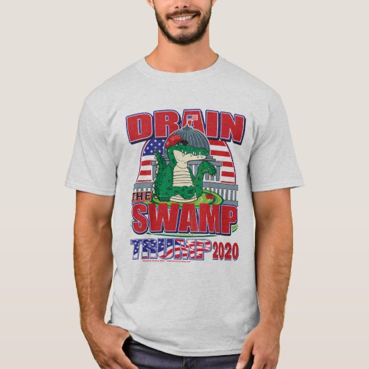 湿地トランプ2020を排出する Tシャツ (正面)