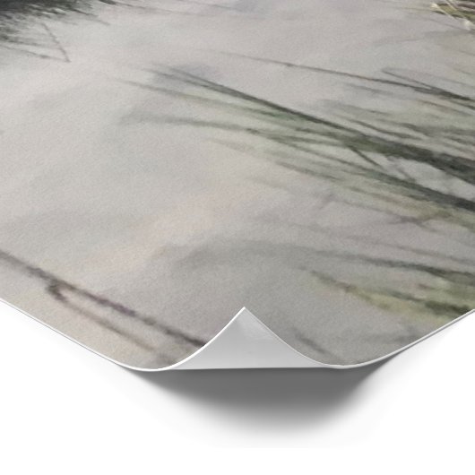 湿地トロマト川自然撮影ポスター ポスター (角)