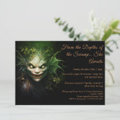 湿地ハグハロウィーンの衣装パーティの招待状 招待状 (スタンド正面)