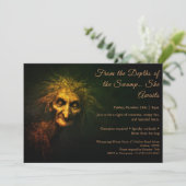 湿地ハグハロウィーンの衣装パーティの招待状 招待状 (スタンド正面)