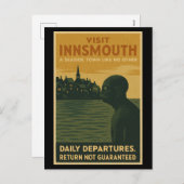 湿地フェリーに乗る – 古い方法で旅行する シーズンポストカード (正面/裏面)