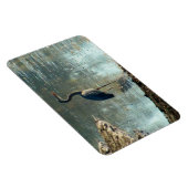 湿地マグネットの青いヘロン マグネット (右側)