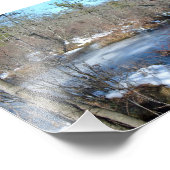 湿地凍ってい池 フォトプリント            (角)
