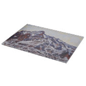 湿地帯（雪の多い冬の風景） カッティングボード (角)