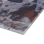 湿地帯（雪の多い冬の風景） カッティングボード (角)