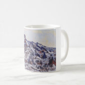 湿地帯（雪の多い冬の風景） コーヒーマグカップ (正面右)