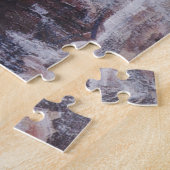 湿地帯（雪の多い冬の風景） ジグソーパズル (側面)