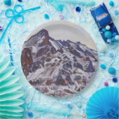 湿地帯（雪の多い冬の風景） ペーパープレート (パーティー)