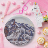 湿地帯（雪の多い冬の風景） ペーパープレート (パーティー)