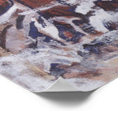 湿地帯（雪の多い冬の風景） ポスター (角)