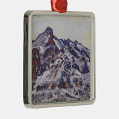 湿地帯（雪の多い冬の風景） メタルオーナメント (右)