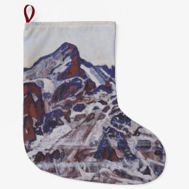 湿地帯（雪の多い冬の風景） ラージクリスマスストッキング