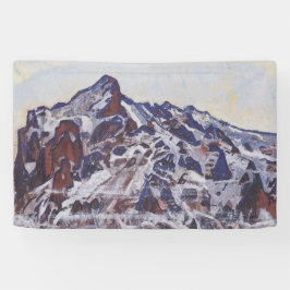 湿地帯（雪の多い冬の風景） 横断幕