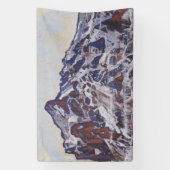 湿地帯（雪の多い冬の風景） 横断幕 (縦)