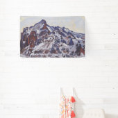 湿地帯（雪の多い冬の風景） 横断幕 (インサイチュ)