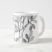 湿地樺の木 – ベトゥラアレガニエンシス – 先住民植物 ジャンボコーヒーマグカップ (正面右)