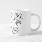 湿地樺の木 – ベトゥラアレガニエンシス – 先住民植物 ジャンボコーヒーマグカップ (右)