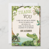 湿地爬虫類誕生日会 サンキューカード (正面)