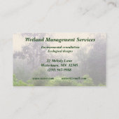 湿地管理 名刺 (裏面)