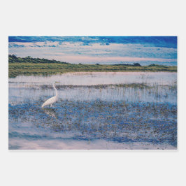 湿地素晴らしの緑 ラッピングペーパーシート