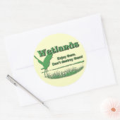 湿地。それらを楽しんで、それらを破壊しない ラウンドシール (封筒)