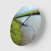 湿地 ラウンド壁時計 (傾斜)