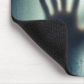 湿式ガラス上の手描きハート マウスパッド (コーナー)