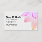 満ちている*~*のはすヨガの霊気エネルギー治療師ライト 名刺 (裏面)