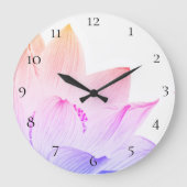 満ちている*~*のはす霊気のヨガエネルギー治療師ライト ラージ壁時計 (正面)