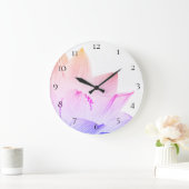 満ちている*~*のはす霊気のヨガエネルギー治療師ライト ラージ壁時計 (ホーム)