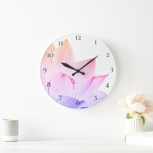 満ちている*~*のはす霊気のヨガエネルギー治療師ライト ラージ壁時計 (ホーム)