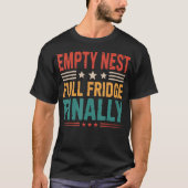 満タンの冷蔵庫 親としての役割 空っぽの巣立つ子供の親 Empty N Tシャツ (正面)