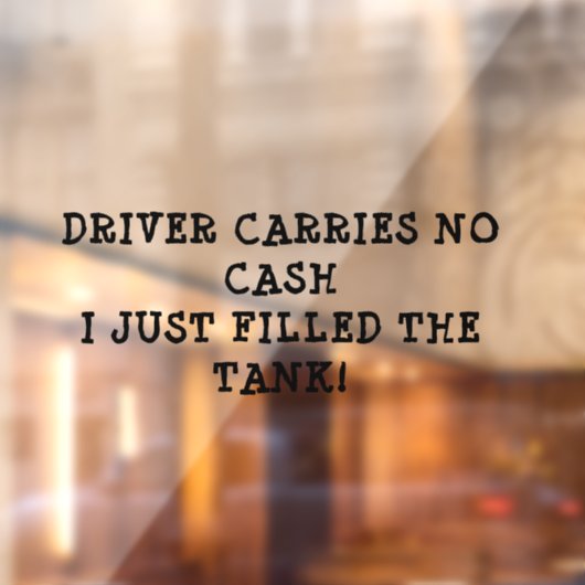 満タ運ンのタンクが付着した現金なし ウィンドウサイン (シート2)